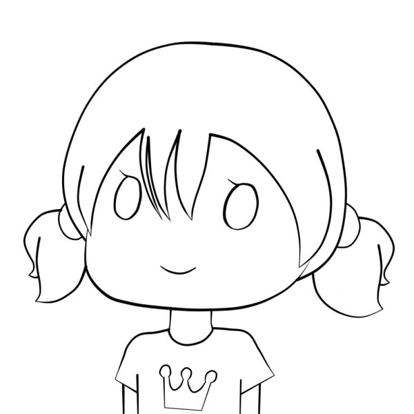 Чиби раскраска для срисовки