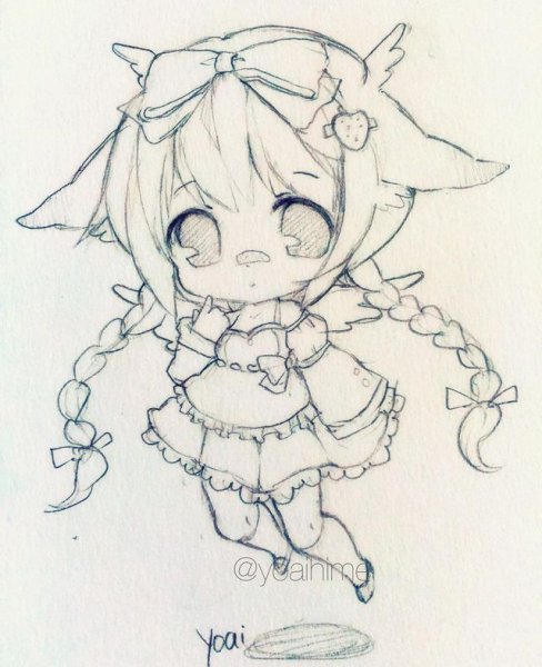 Аниме новый год для срисовки