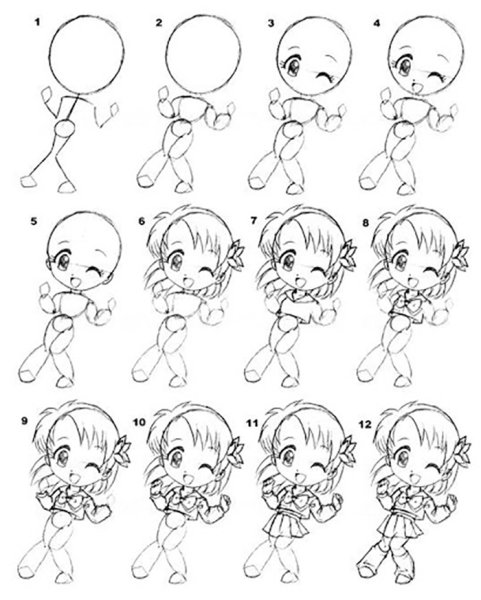 Чиби стиль рисования