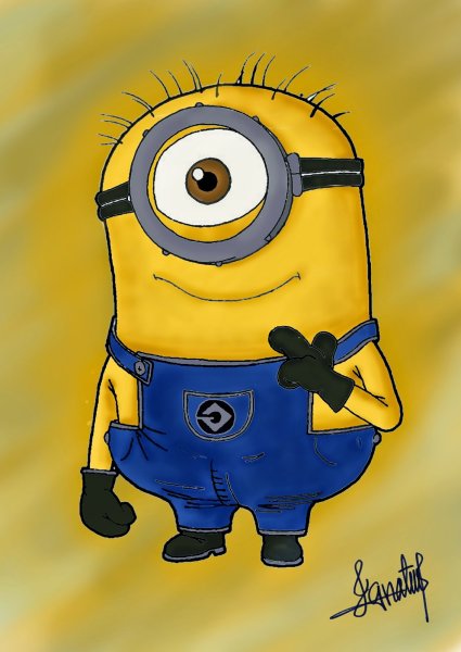 Миньоны карандашом