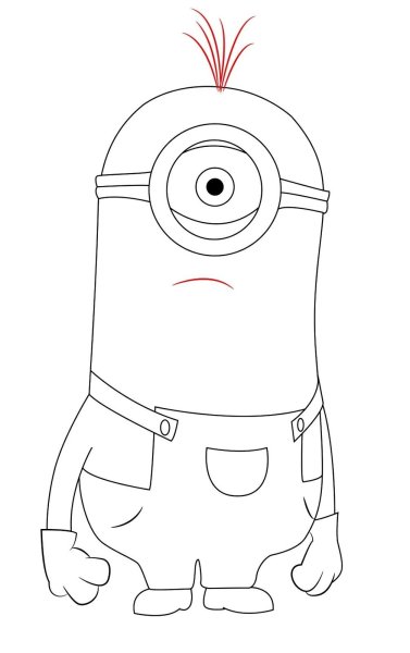 Миньоны рисунок карандашом для срисовки