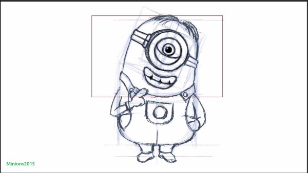 Миньоны карандашом Стюарт