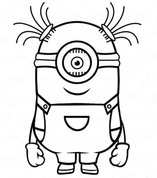 Рисунки для начинающих Миньоны