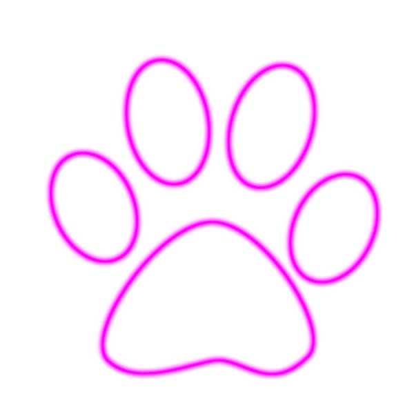 Контур кошачьей лапы