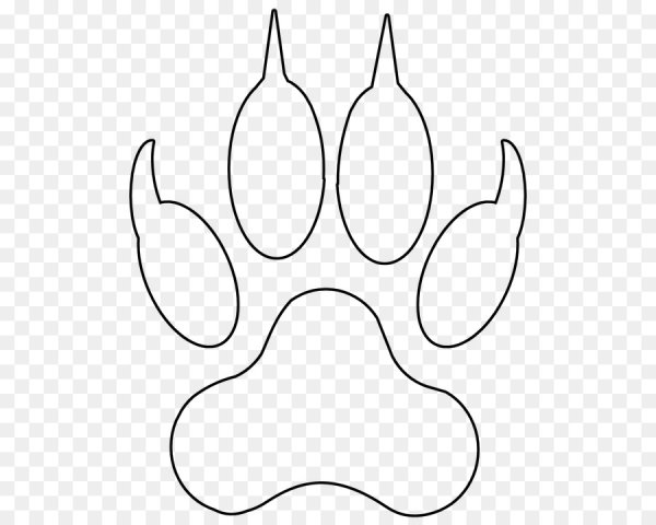 Трафарет тигриные лапки