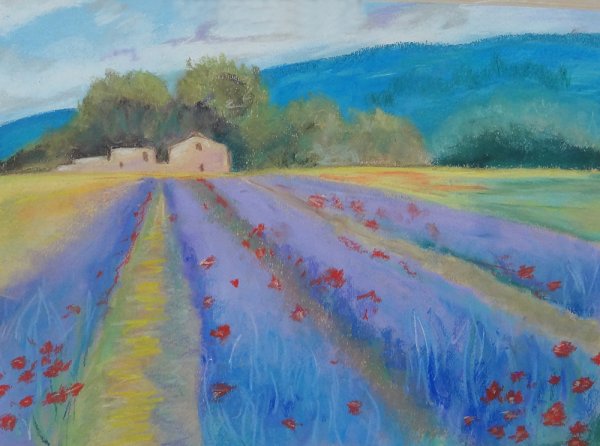 Пейзаж для рисования пастелью