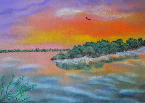 Аниме пастелью сухой