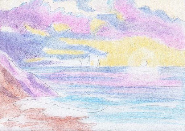 Рисунки пастелью легкие