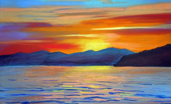 Рассвет пастелью