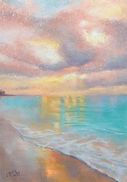 Рисование мелками на бумаге