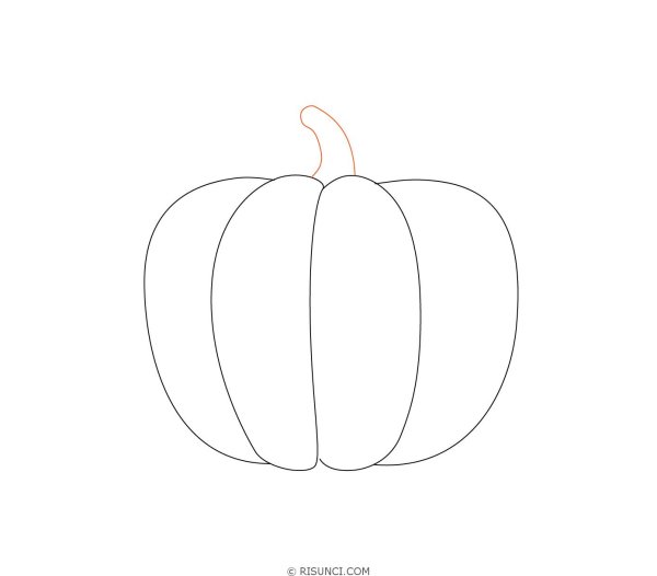Тыква карандашом