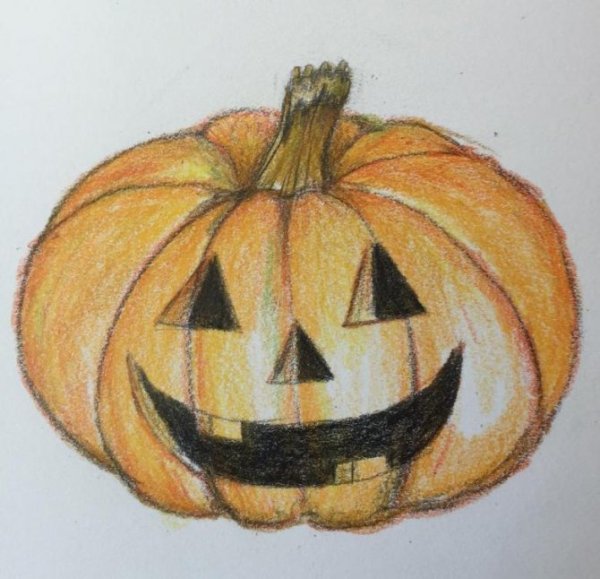 Рисование тыквы