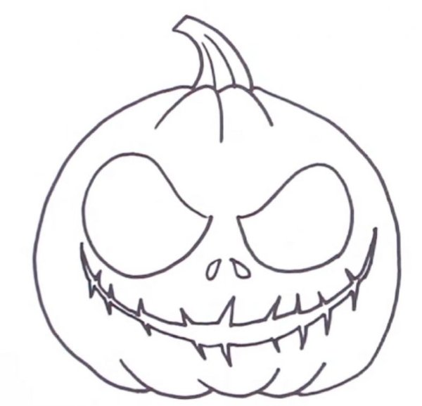 Хэллоуин карандашом