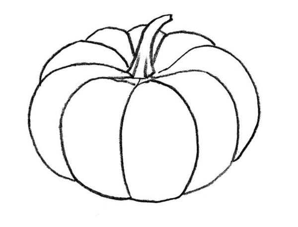 Тыква раскраска для детей
