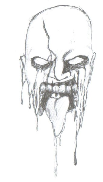 Скетчи карандашом зомби