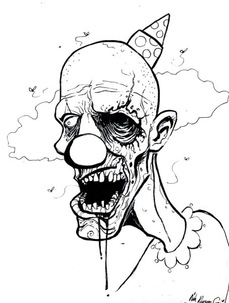 Рисунки для срисовки зомби