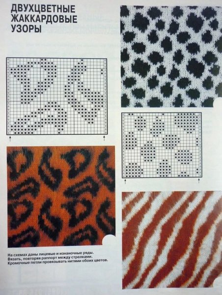 Жаккард леопард схема