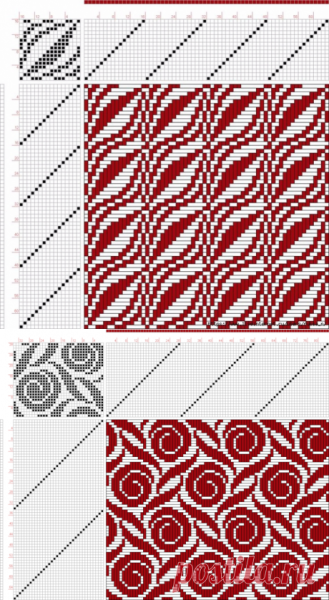 Двухцветный орнамент