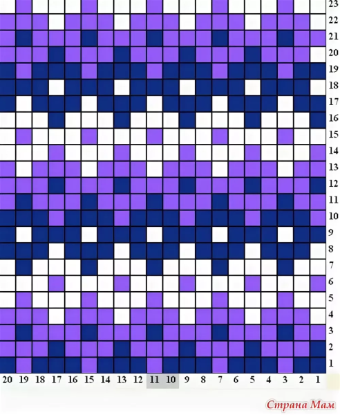 Трехцветный жаккард