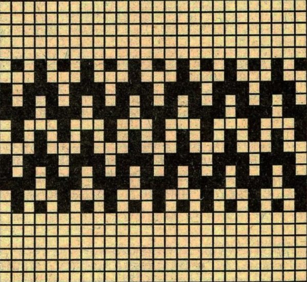 Ленивый жаккард Mosaic Knitting.