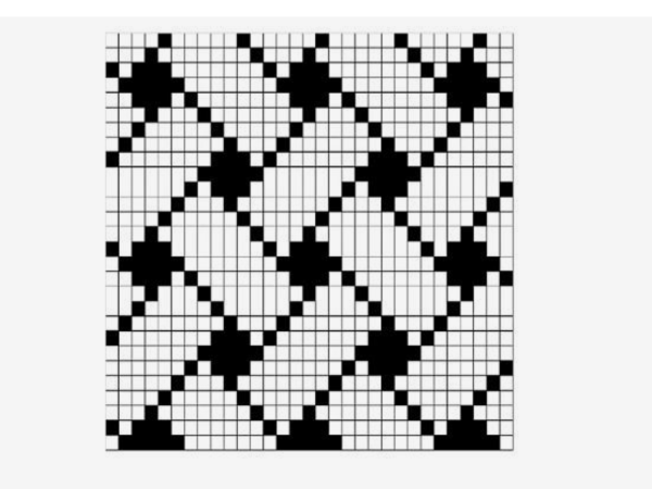 Жаккардовый узор ромбы