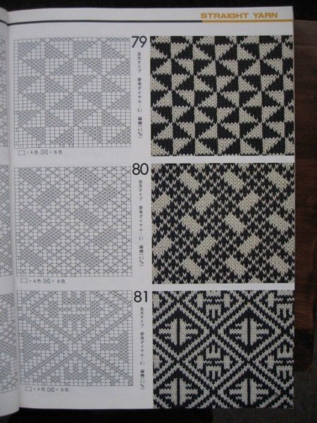 Двухцветные жаккардовые узоры