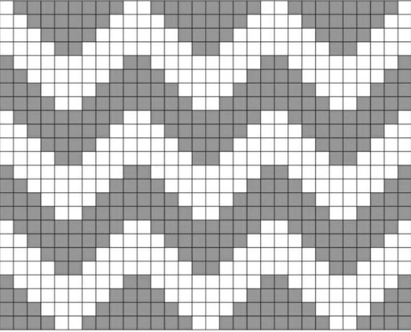 Жаккард раппорт 10 петель