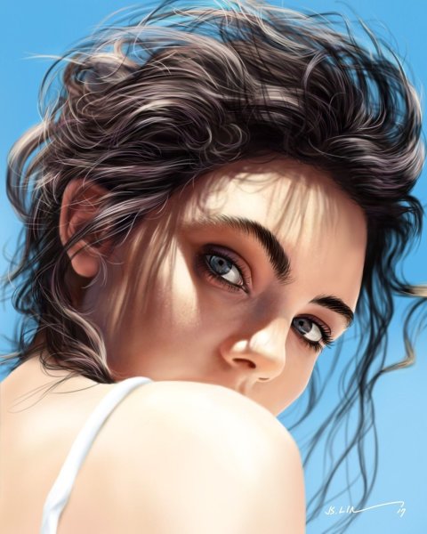 Девушка арт