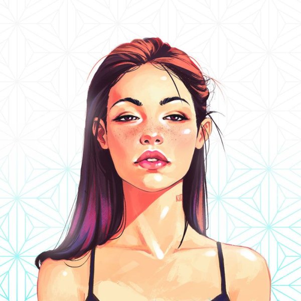 Иллюстрации в иллюстраторе девушки