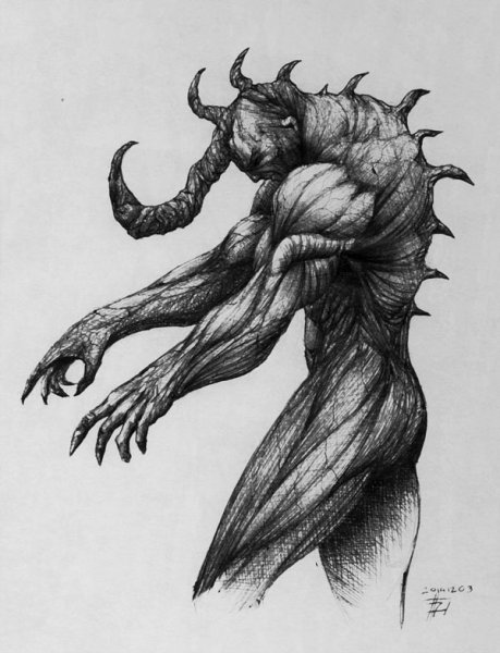 Скетч Горгулья