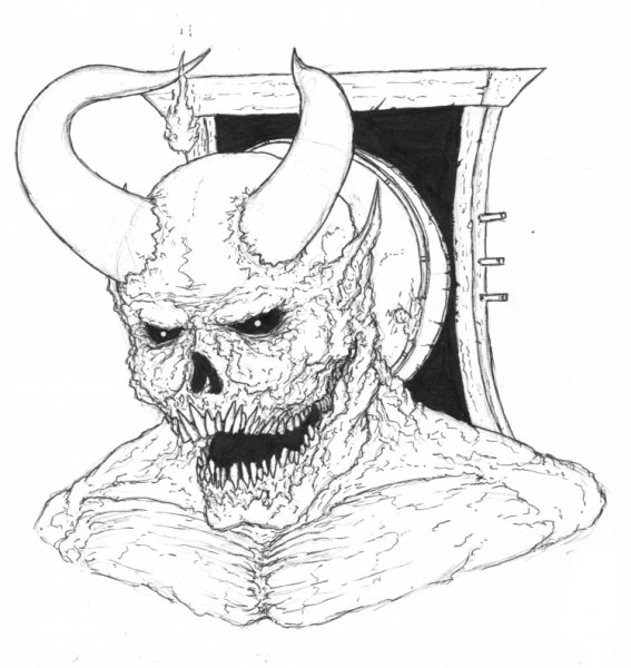 Дьявол черной ручкой