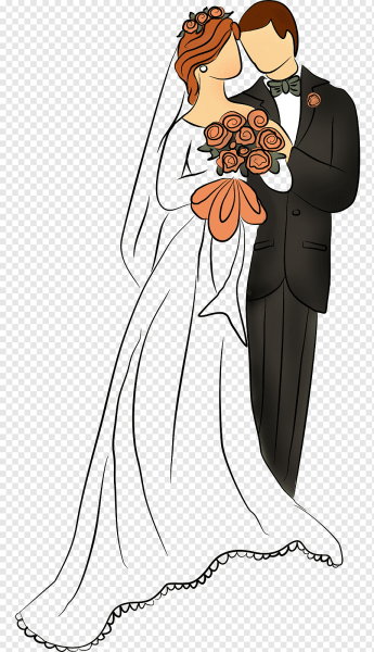 Жених и невеста Рисованные