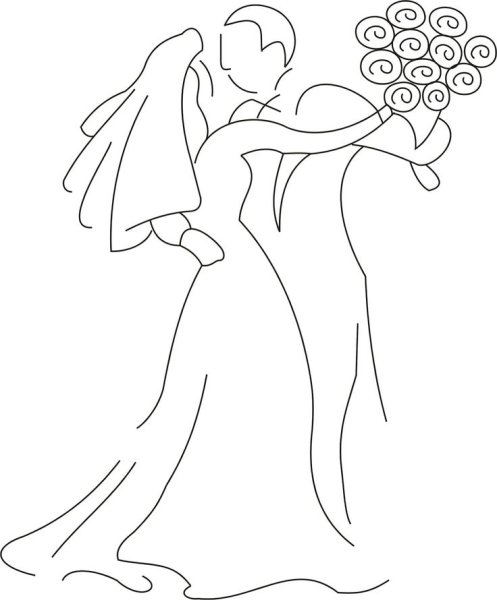 Трафареты для свадебных открыток