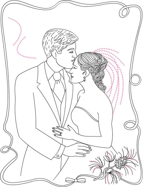 Раскраска свадьба