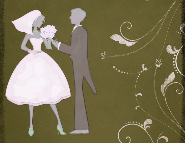 Свадьба рисунок
