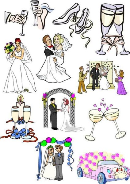 Свадебные рисунки для срисовки