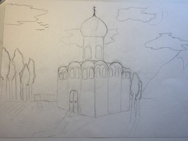 Спасский собор Мирожского монастыря фасад