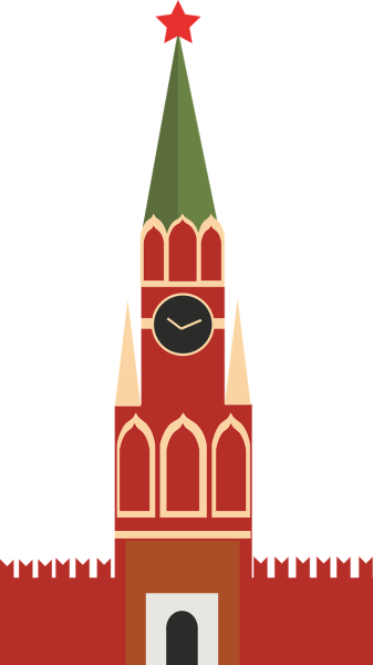 Спасская башня Кремля вектор