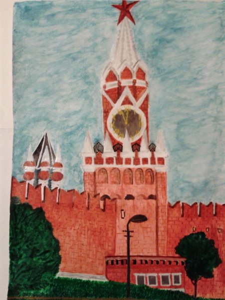 Рисование на тему Москва