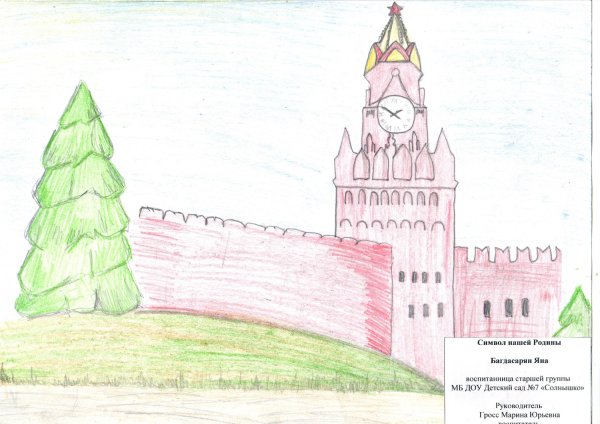 Поэтапное рисование Кремля