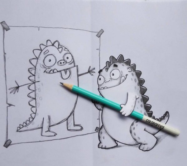 Рисунки карандашом прикольные