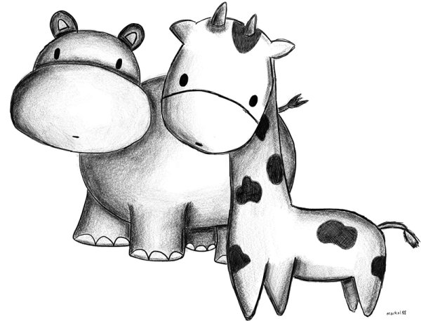 Простые рисунки карандашом прикольные