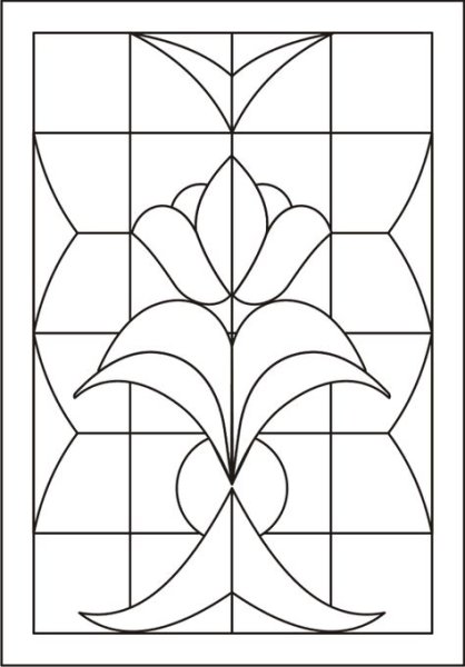 Трафареты для витража простые