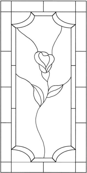 Витраж контур