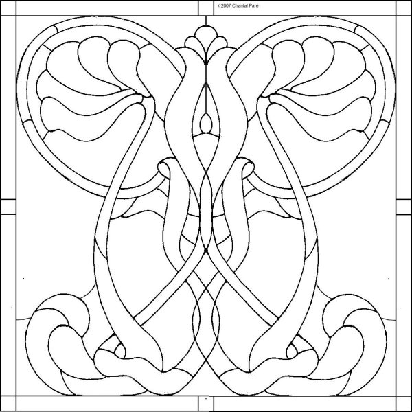 Рисование витража