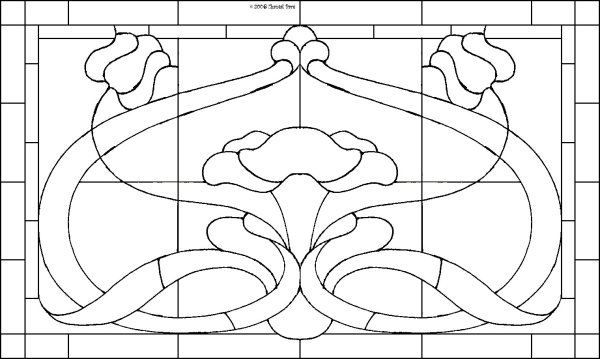 Витраж макет