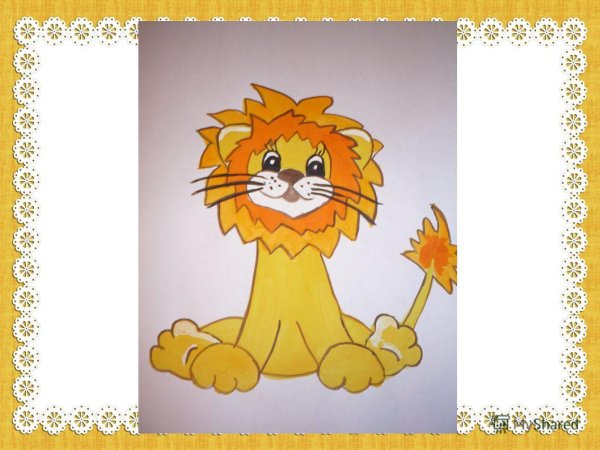 Аппликация-малышам "Львенок"