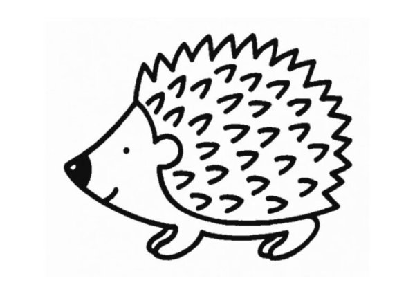 Ёжик для рисования детям