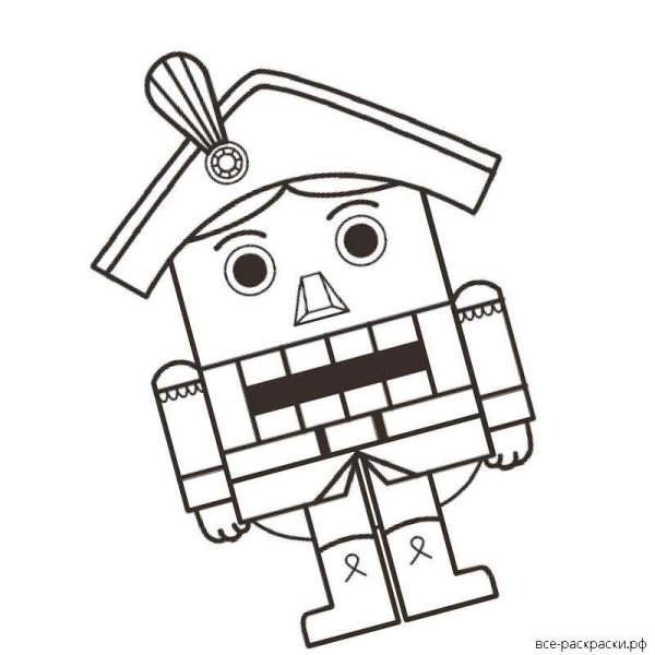 Щелкунчик раскраска