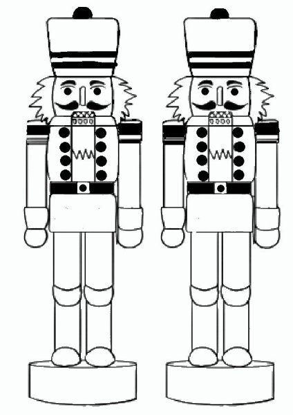 Щелкунчик раскраска